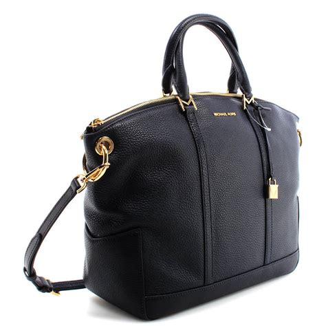 michael kors leather school satchel|Michael Kors leather satchel large.